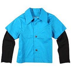 Ashors Room Jonny Shirt ToddlerLittle KidsBig Kids AquaBlack Apparel