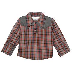 Ashors Room Trevor Shirt ToddlerLittle KidsBig Kids Grey Plaid Apparel