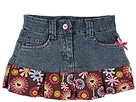 One Kid Flower Jean Skirt ToddlerLittle Kids Flower Apparel
