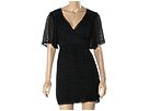 Betsey Johnson - Velvet Burnout Tunic Dress (Black) - Apparel