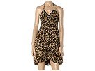 Betsey Johnson - Halter Bubble Leopard (Tan) - Apparel