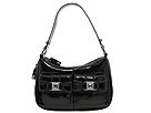 Betsey Johnson Loop De Loop Top Zip Black Patent Bags and Luggage