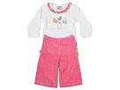 New Potatoes Baby Birds Ruffle Butt Gaucho Set InfantToddler Bright Pink Apparel