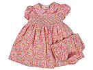 Lilly Pulitzer Alison Twill Smocked Dress Infant Vanilla Gingersnap Apparel