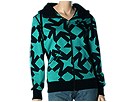 Nikita - Jackie Zipped Hoodie (w/Zip Off Sleeves) (Black/Sea Green) - Apparel
