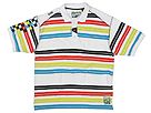 akademiks - Stage Stripe Polo (White) - Apparel