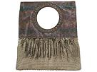 Whiting amp Davis Handbags Mesh With Domestic Zip Zag Print Handheld Antique Gold Bags and Luggage