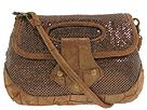 Whiting & Davis Handbags - Mesh With Domestic Croc Embossed Suede Handheld (Bronze) - Bags and Luggage
