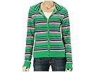 Le TIGRE Neo Stripe Hoodie Bright Green Apparel