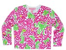 Lilly Pulitzer Kids Abygale Printed Cardigan ToddlerLittle KidsBig Kids WhiteHeading South Apparel