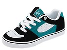 eS Kids - Square One (Toddler/Youth) (Black/White/Turquoise) - Footwear