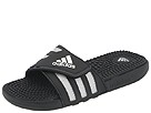 adidas - adissage Soft (Black/Metallic Silver) - Footwear