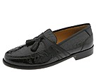 Johnston & Murphy - Mixon Tassel (Black Italian Calf w/ Baby Crocodile Print) - Footwear from RegentShoes.com