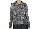 DC Mcfly Zip Hooded Jacket W Battleship Plaid Apparel
