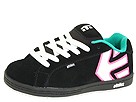 etnies Kids - Fader (Toddler/Youth) (Black/Pink/Green) - Footwear