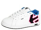 etnies Kids - Fader (Toddler/Youth) (White/Pink/Blue) - Footwear