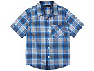 etnies Kids - Vanish Youth S/S Woven (Big Kids) (Dark Grey) - Apparel