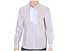 Kenneth Cole New York LS YD Stripe With Contrast Piecing White Combo Apparel