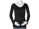 Olian - Lycra Long Sleeve Top w/ Hood (Black) - Apparel