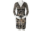 Olian - Mischa Empire Waist Dress (Black and Tan Print) - Apparel
