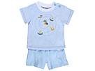 New Potatoes 2 PC Set Tee Shorts Infant BlueGreen Apparel