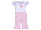 New Potatoes 2 PC Set Ruffle Gaucho Allsie Infant Pink Apparel