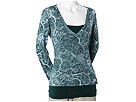 Allen Allen - Scarf Print Burnout V (Jade) - Apparel