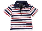 Knuckleheads Fox Stripe Polo InfantToddlerLittle RedWhiteBlue Apparel