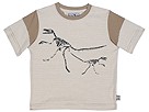 One Kid Mini Stripe Crew ToddlerLittle Kids Khaki Stripe Apparel