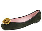 Jaime Mascaro Suede Blunt Toe With Flower Angelis Aloe GreenGold Velvet Flower Footwear