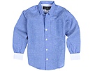 Joe Black Collar Shirt ToddlerLittle Big BlueWhite Apparel