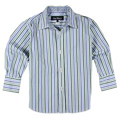 Joe Black JBK12 Stripe Shirt Little KidsBig Kids BlueGreen Apparel