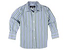 Joe Black JBK12 Stripe Shirt Little Big BlueGreen Apparel