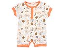 Bees and Dragons Explorer Romper Infant WhiteOrange Apparel