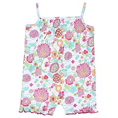 Bees and Dragons Fleur de Paradis Tank Romper Infant Flower Print Apparel