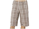 ...Lost - Big Plaid Walkshort (Stone) - Apparel