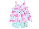 le top 2 PC Set Tropical Paradise Sleeveless Petal Top Panty Infant FuchsiaSeafoam Apparel