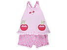 le top 2 PC Set Cherries Sunsuit Top Panty Infant RedPink Apparel