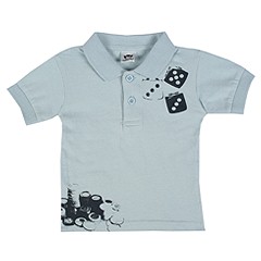 Appaman Gambler Polo InfantToddlerLittle Kids Slate Apparel