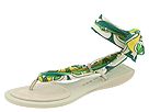 Nine West Plata Green Multi Fabric Footwear