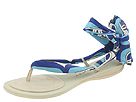 Nine West Plata Blue Multi Fabric Footwear