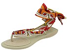 Nine West Plata Red Multi Fabric Footwear
