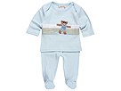 cachcach 2 Piece Footie Infant BlueGreen Apparel
