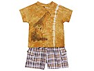 cachcach 2 Piece Tee Short Set InfantToddler Giraffe Mustard Apparel