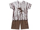 cachcach 2 Piece Tee Short Set InfantToddler Lizard Brown Apparel