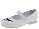 Armani Junior - Nizza Ballerina (Toddler) (White/Navy)