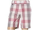 Modern Amusement Palms Plaid Bermuda Pink Noise Apparel
