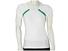 Nike - Refined Border Top (White/Lucky Green/White/(Lucky Green)) - Apparel