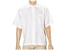 Toscano 100 Washed Linen Short Sleeve Shirt White Apparel