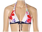 ONeill 489 Sea Island Banded Halter Bra White Apparel